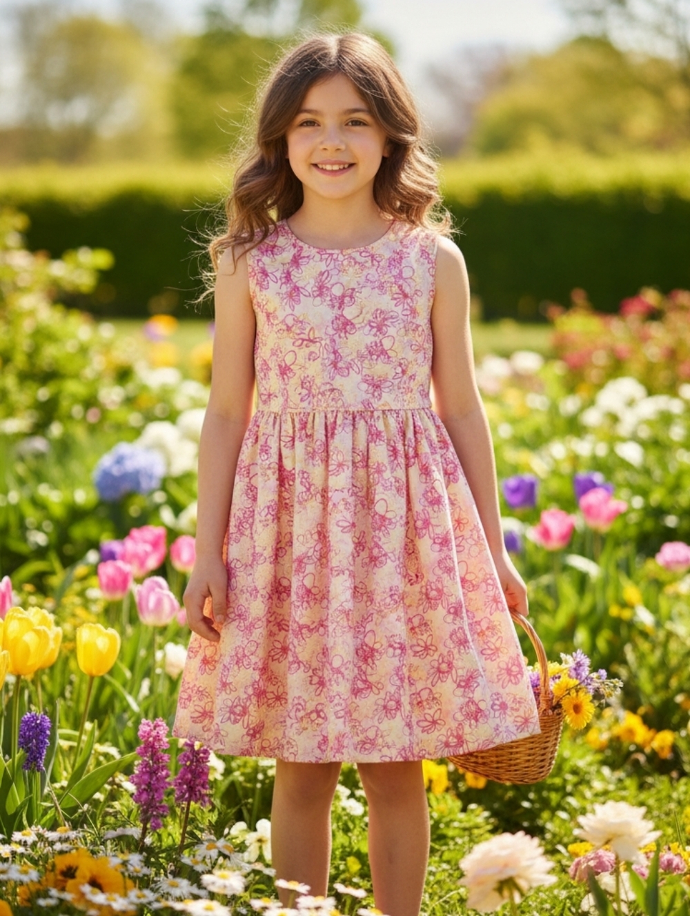 Floral Spring Dress for Kid